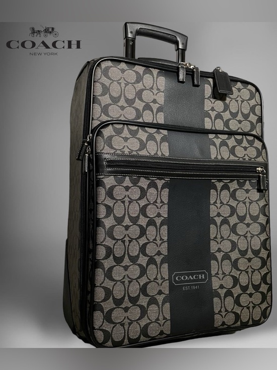 Coach Handbags - Coach unisex monogram logo all over carry on travel suit case bag